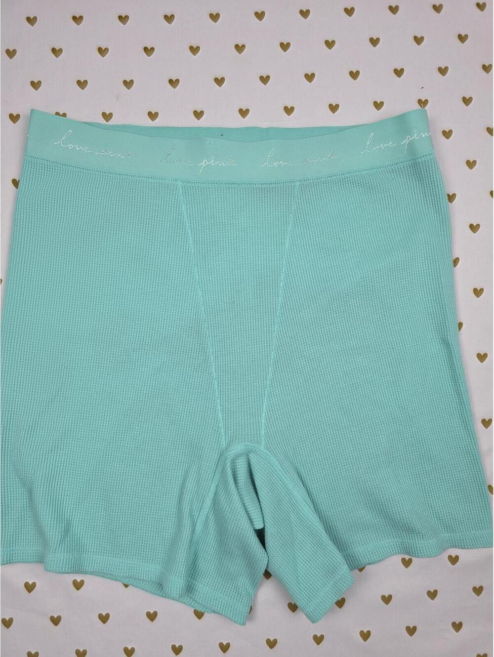Victorias Secret PINK Waffle High Waist Thermal XL Sleep Shorts Boxers Pajama